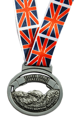 three peaks challenge medal
